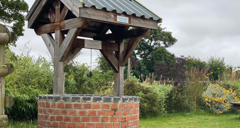 A wishing well at Bransby Horses