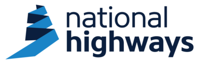 National Highways logo in blue