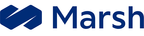 Marsh logo in dark blue on white background
